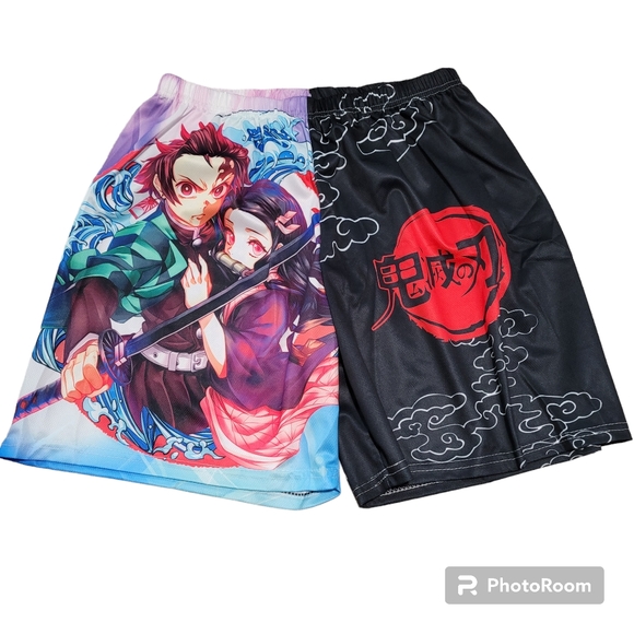 Boys and Girls Anime T-Shirt Shorts Set - Picture 4 of 4